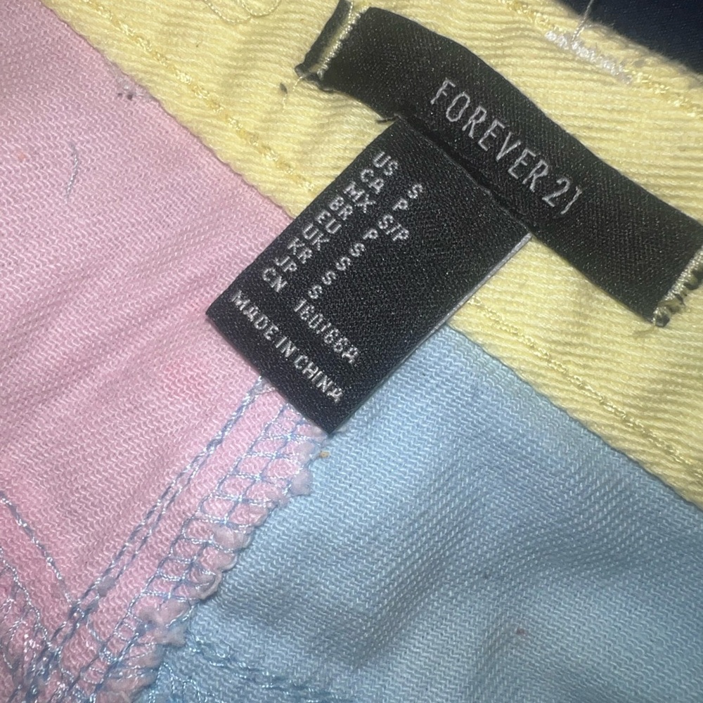 3For$8 Pastel ColorBlock Shorts - Picture 4 of 4